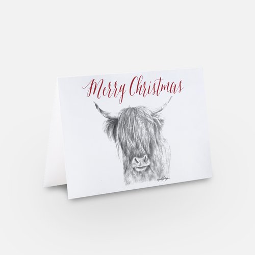 'The Higland Cow' Christmas Card
